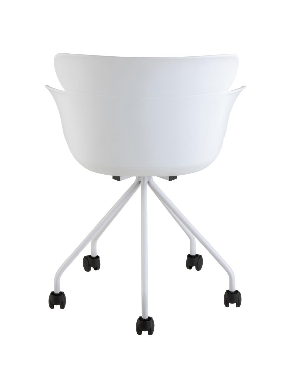 Silla de oficina de plástico Eva, Plástico (PP), Blanco, An 61 x F 58 cm