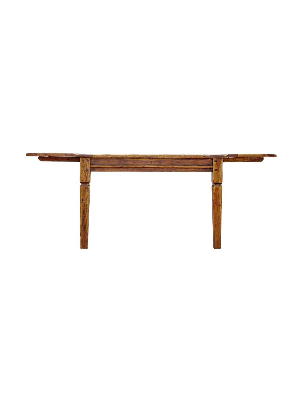 Stół do jadalni z drewna akacjowego Chateux, rozsuwany, Drewno akacjowe, Drewno akacjowe, S 120/200 x G 90 cm