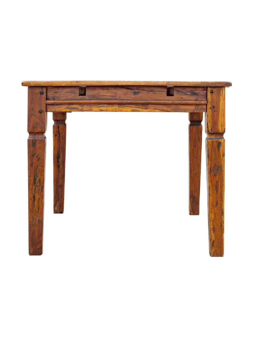 Tavolo allungabile in legno di acacia Chateux, Legno di acacia, Legno di acacia, Larg. 120 a 200 x Prof. 90 cm