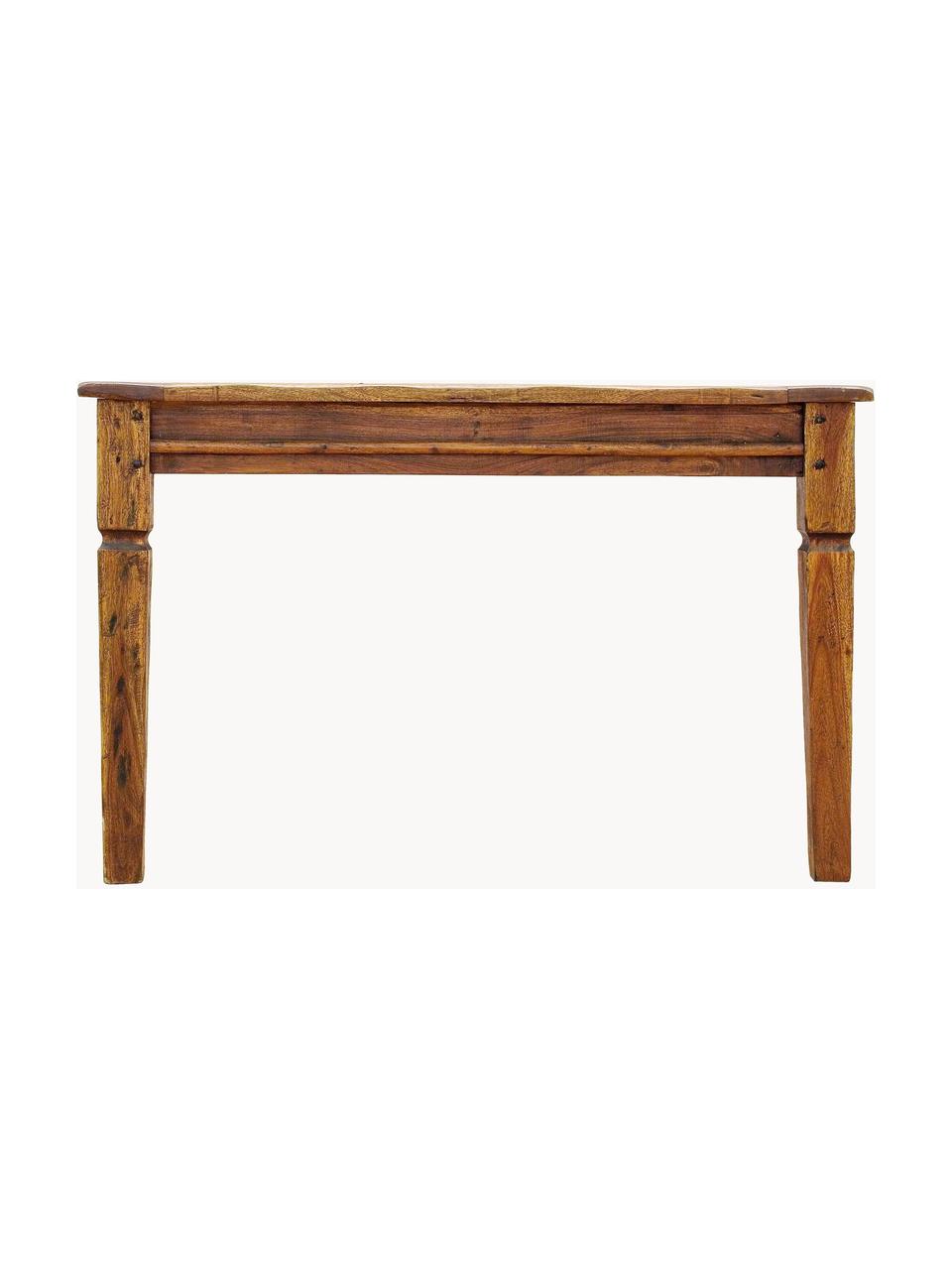 Table extensible en bois d'acacia Chateux, Bois d'acacia, Bois d'acacia, larg. 120 - 200 x prof. 90 cm