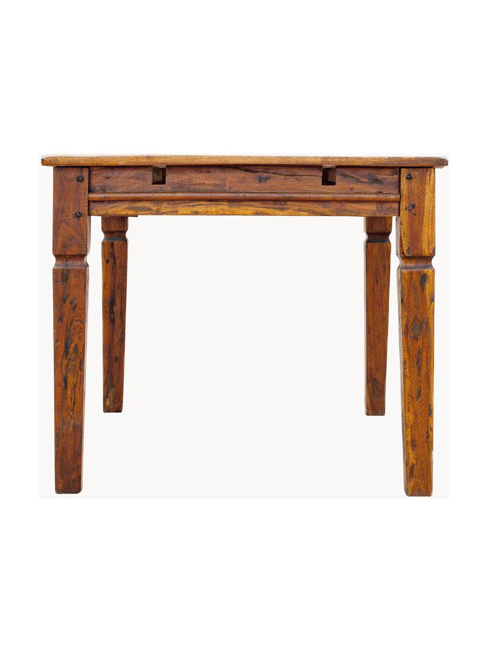 Table extensible en bois d'acacia Chateux, Bois d'acacia, Bois d'acacia, larg. 120 - 200 x prof. 90 cm