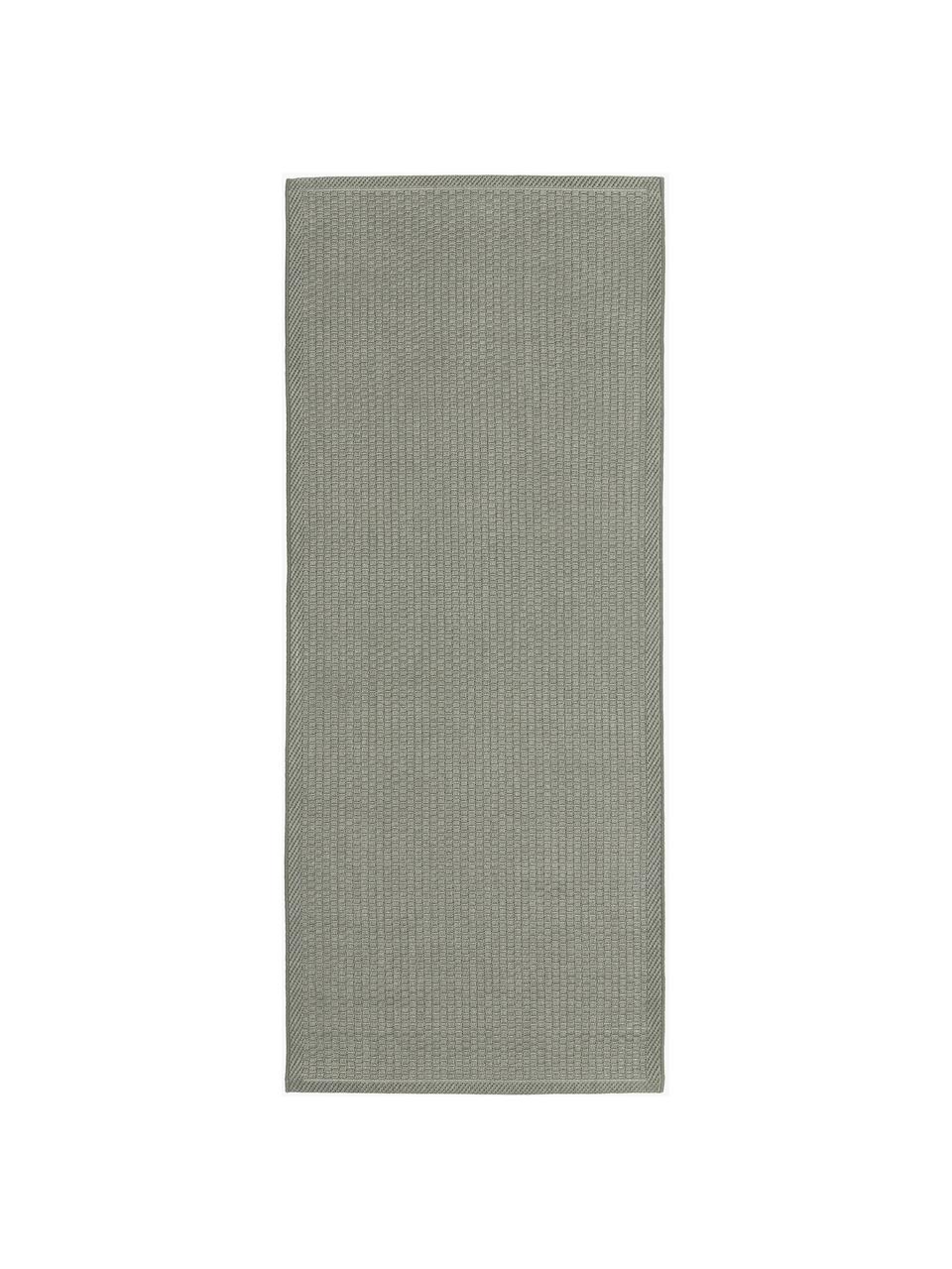 Tapis de couloir intérieur-extérieur Toronto, 100 % polypropylène, Vert sauge, larg. 80 x long. 200 cm