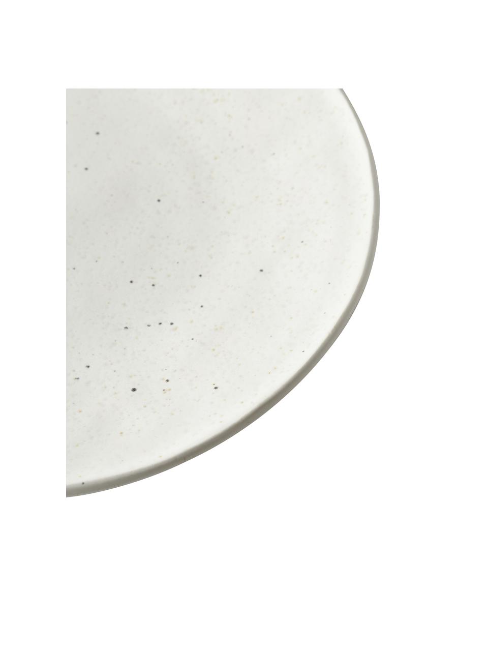 Speiseteller Marlee in Cremeweiß, 4 Stück, Steingut, Weiß, Ø 28 x H 3 cm