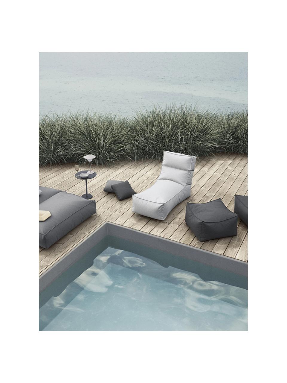 Outdoor-Pouf Stay, Bezug: 100 % Polyester, wetterfe, Webstoff Anthrazit, B 60 x H 33 cm