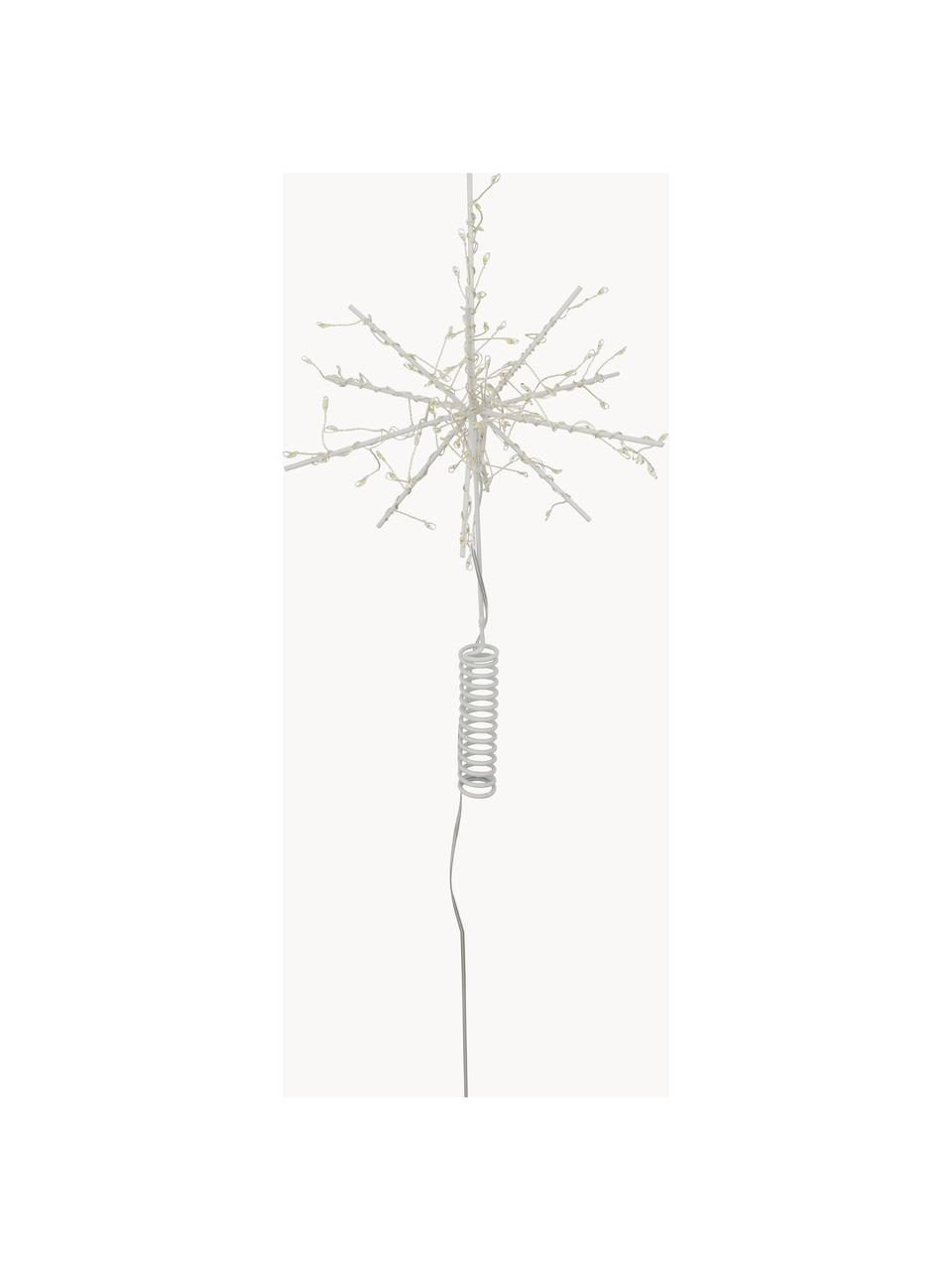 Puntale per albero a LED a batteria Glow, Struttura: metallo rivestito, Bianco, Larg. 24 x Alt. 34 cm