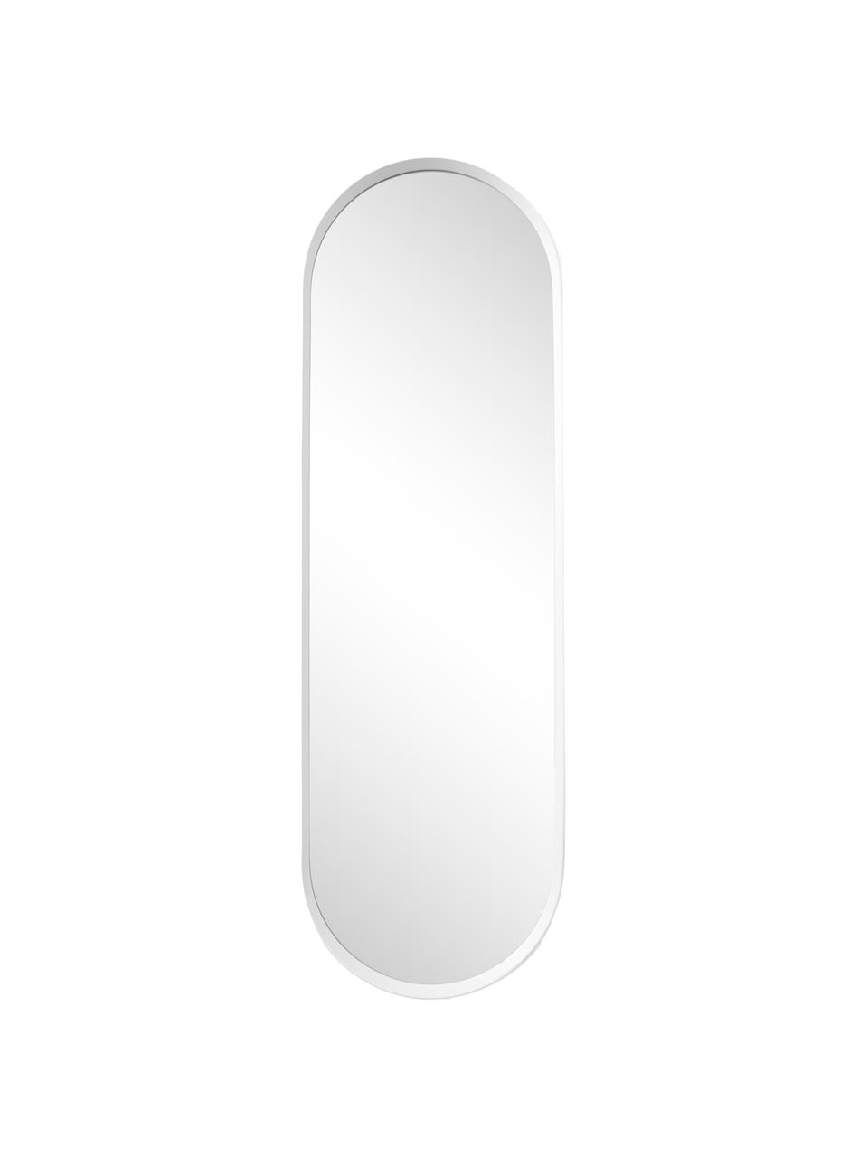 Espejo de pared ovalado Norm, Espejo: cristal, Blanco, An 40 x Al 130 cm
