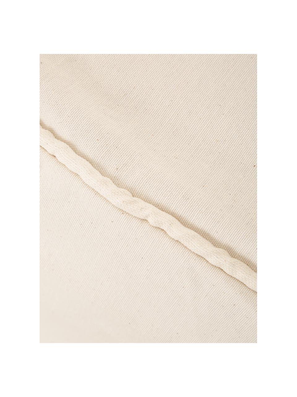 Funda de sofá Levante, 65% algodón, 35% poliéster, Beige, 2 plazas (160 x 110 cm)