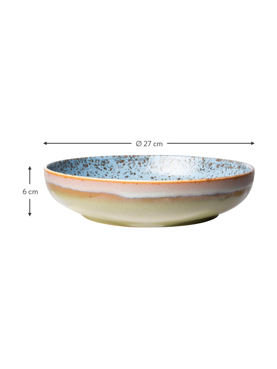 Ručně vyrobená mísa z kameniny v retro stylu 70's, Kamenina, Více barev, Ø 27 cm, V 6 cm