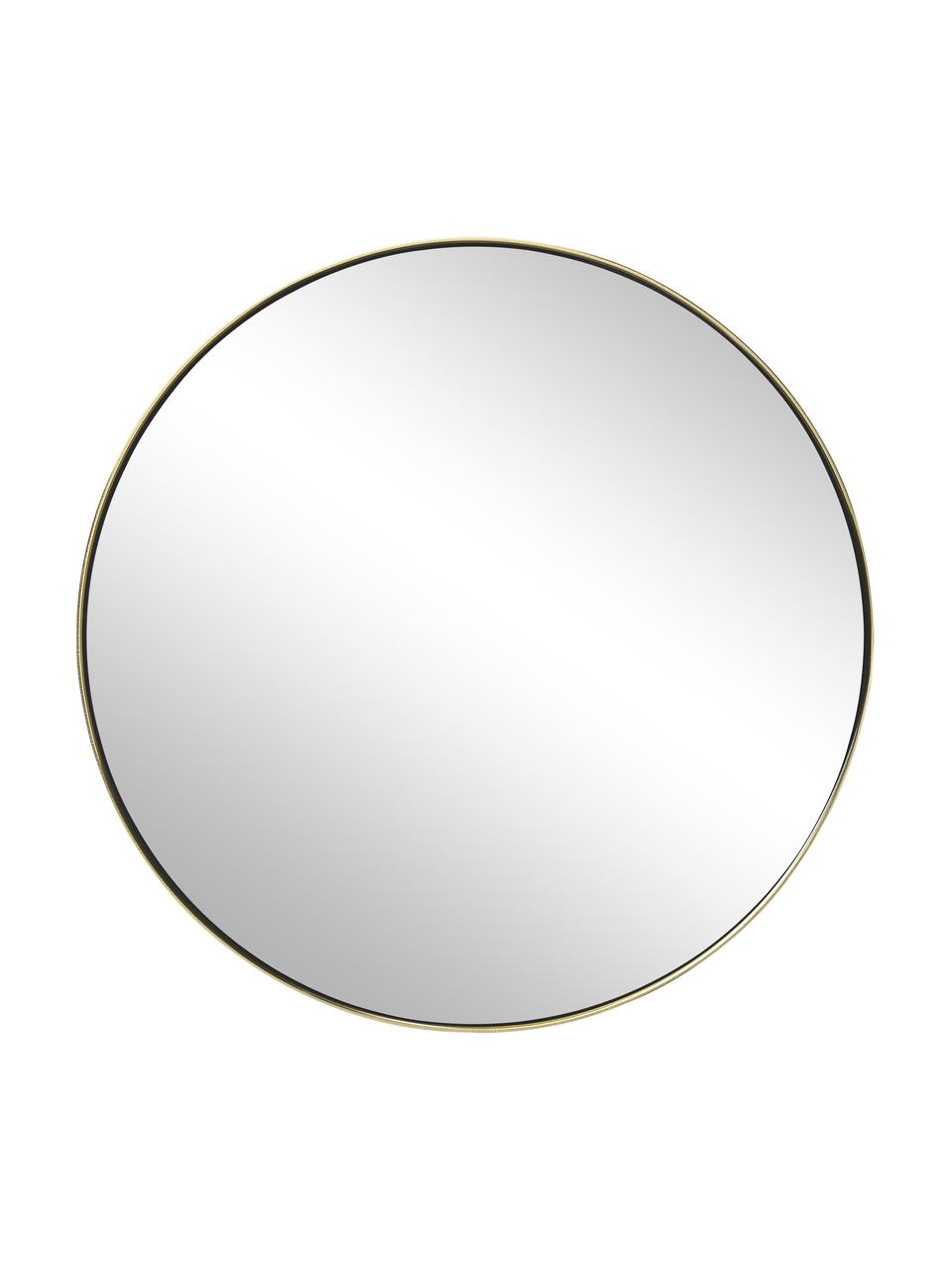 Miroirs muraux ronds avec cadre Lacie, 3 élém., Couleur dorée, Lot de différentes tailles