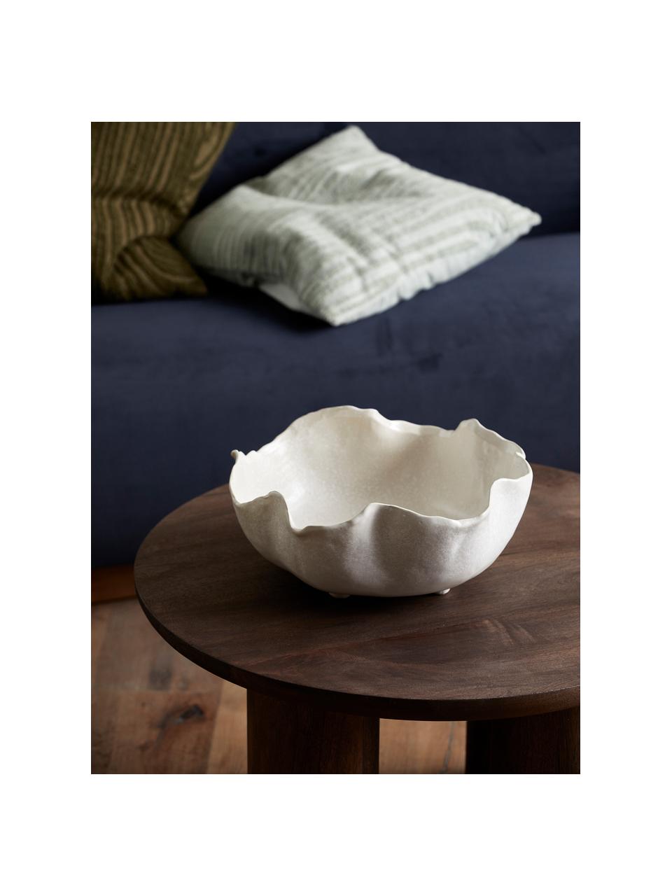 Keramická servírovací mísa Kauai, různé velikosti, Keramika, Krémová, Ø 35 cm, V 14 cm