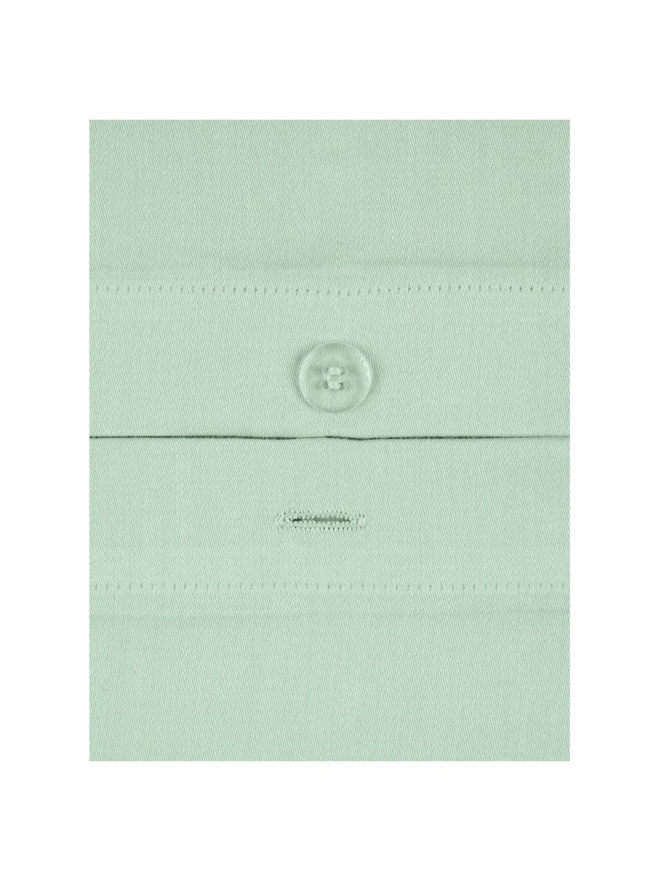 Biancheria da letto in raso di cotone verde salvia Comfort, Tessuto: raso Densità del filo 250, Verde salvia, 240 x 300 cm + 2 federe 50 x 80 cm