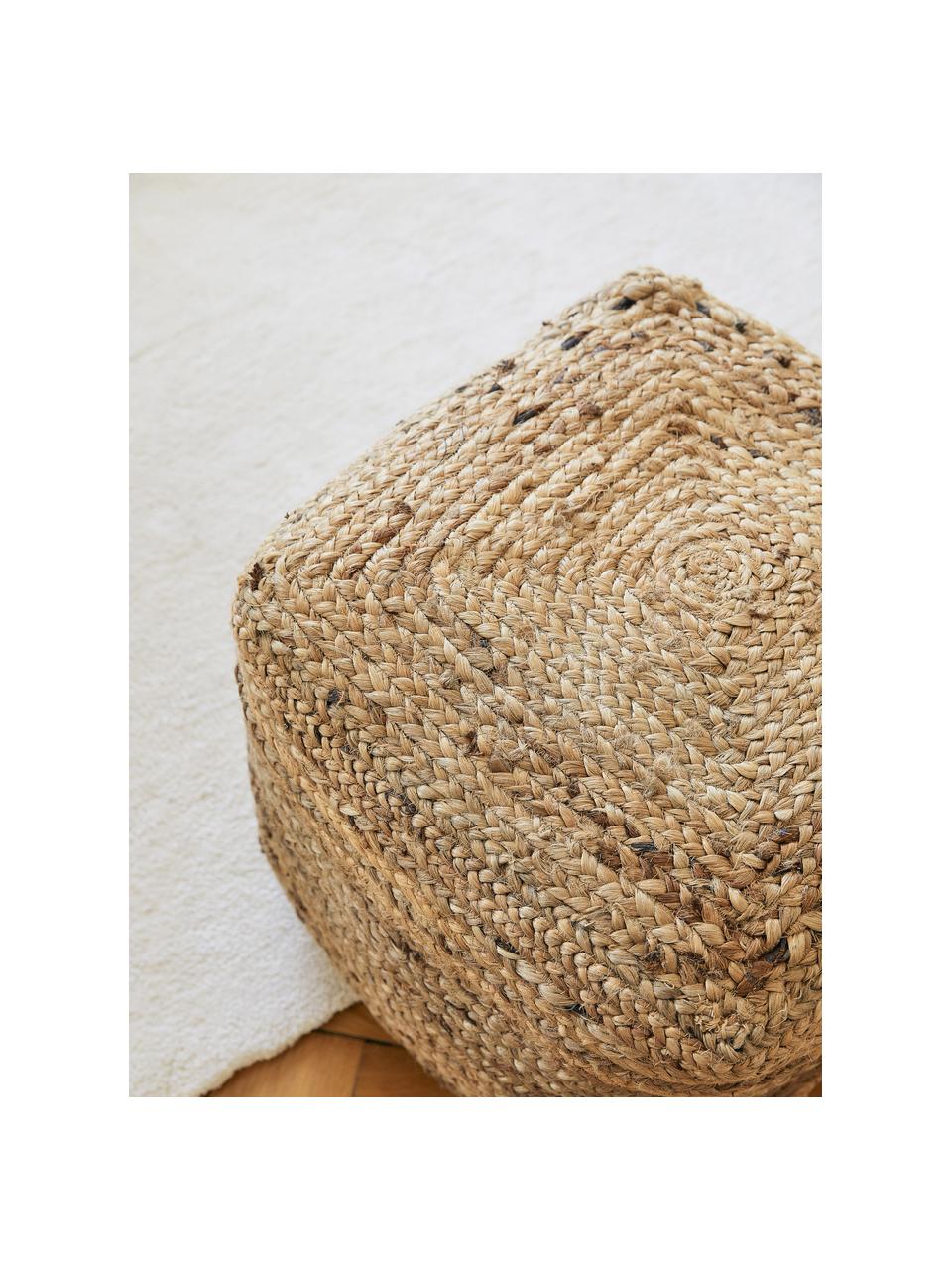 Ručne vyrobená taburetka v boho štýle Bono, Hnedá, Š 45 x V 45 cm