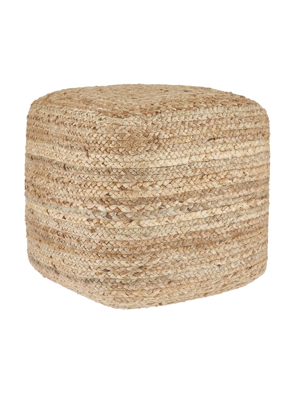 Ručne vyrobená taburetka v boho štýle Bono, Hnedá, Š 45 x V 45 cm