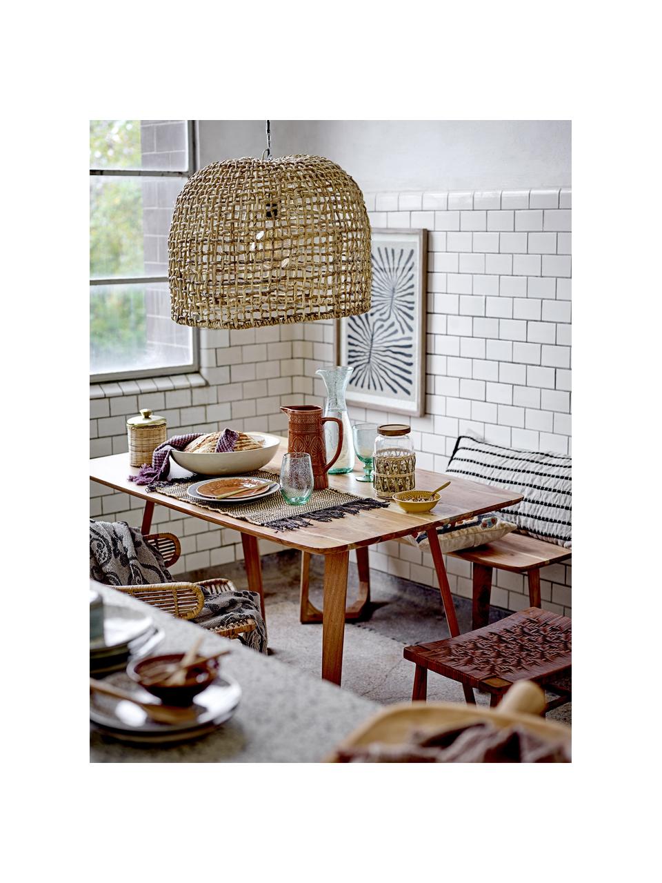 Gerahmter Digitaldruck Tily, Rahmen: Kiefernholz, lackiert, Bild: Digitaldruck auf Papier, Front: Glas, Blau, Beige, Kiefernholz, B 50 x H 70 cm
