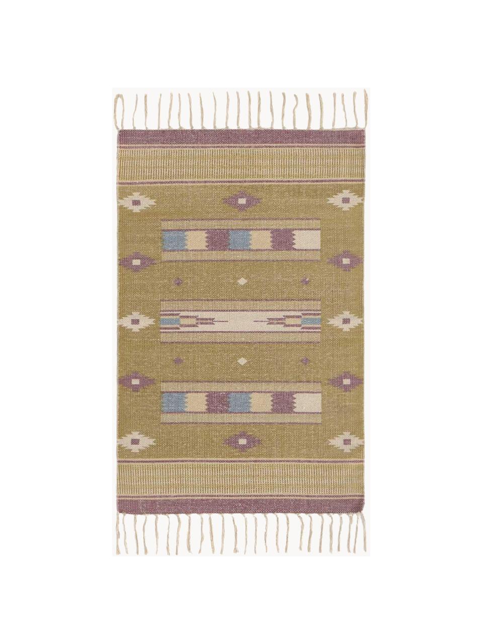 Felpudo Kamel, estilo étnico, Algodón, Mostaza, An 45 x L 75 cm