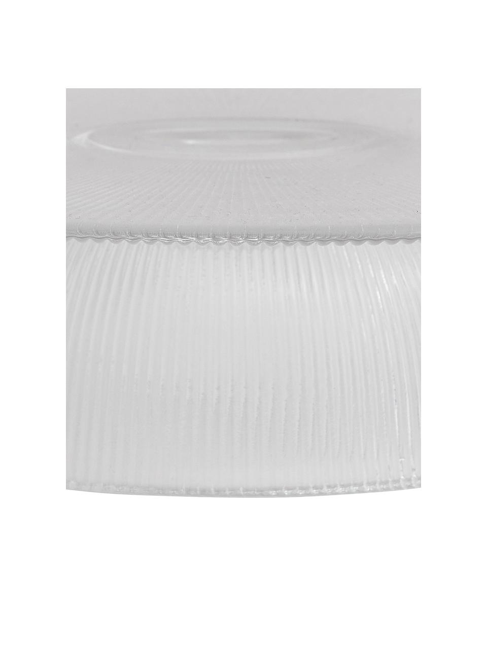 Fuente para postre de vidrio estriado Fig, Vidrio, Transparente, Ø 30 x Al 8 cm