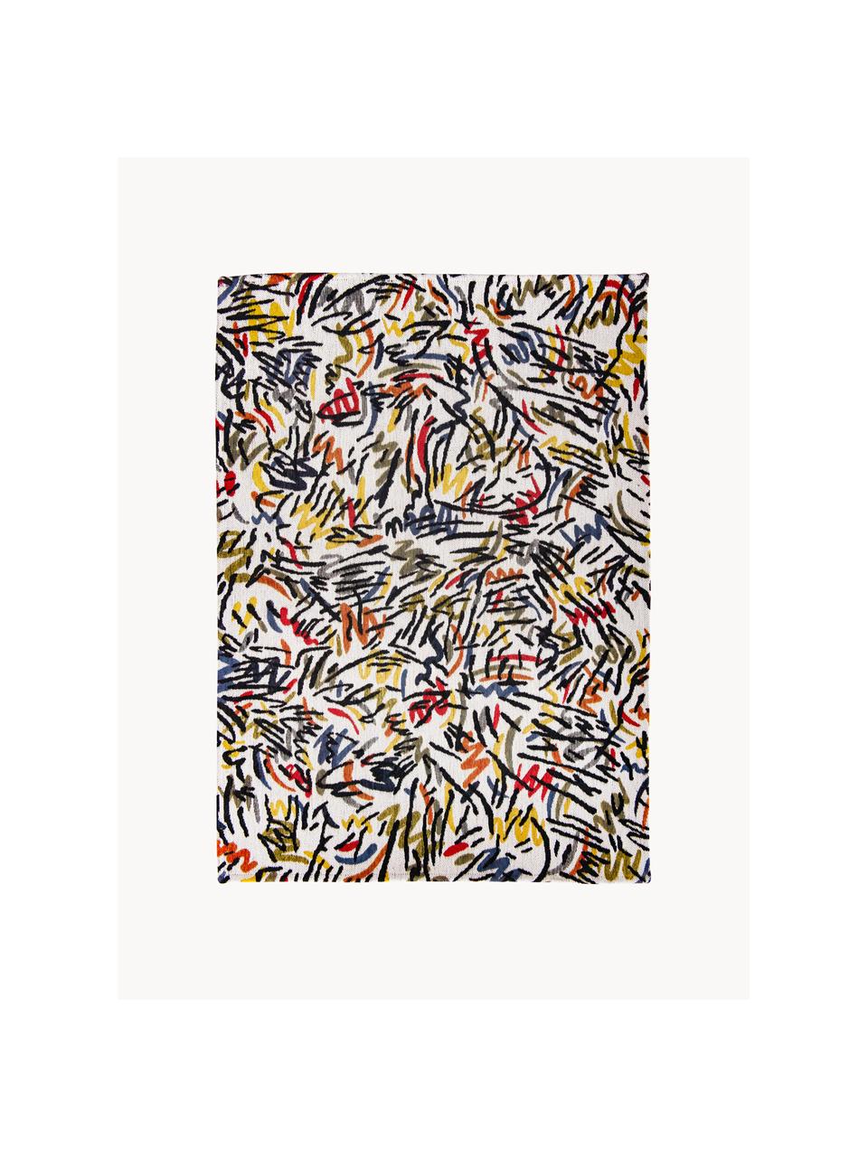 Tappeto con motivo grafico Street Graph, 100% poliestere, Multicolore, Larg. 100 x Lung. 140 cm (taglia XS)