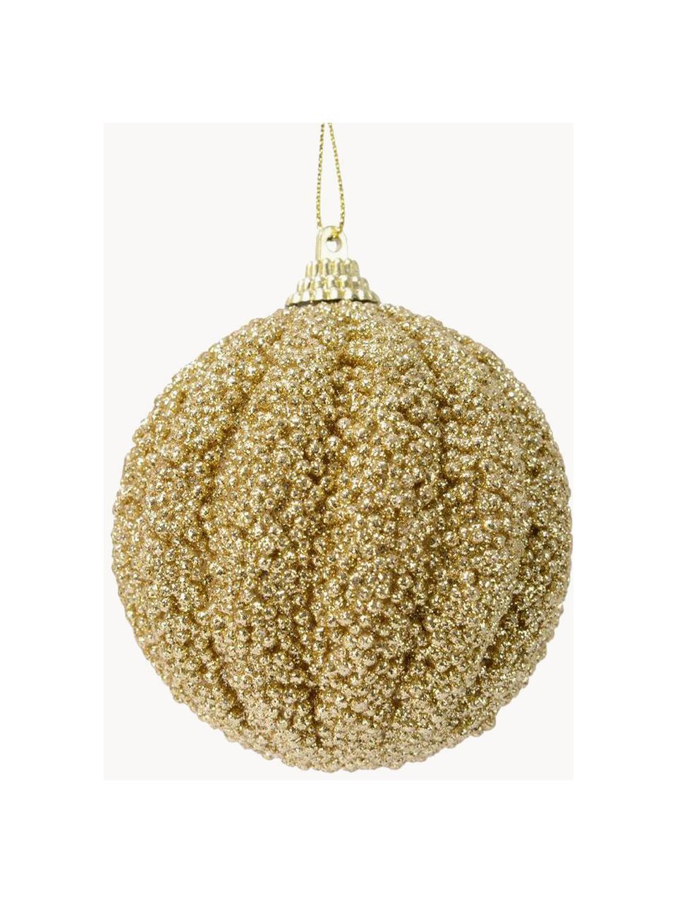 Boules de Noël Treat, 12 élém., Mousse, Doré, Ø 8 cm
