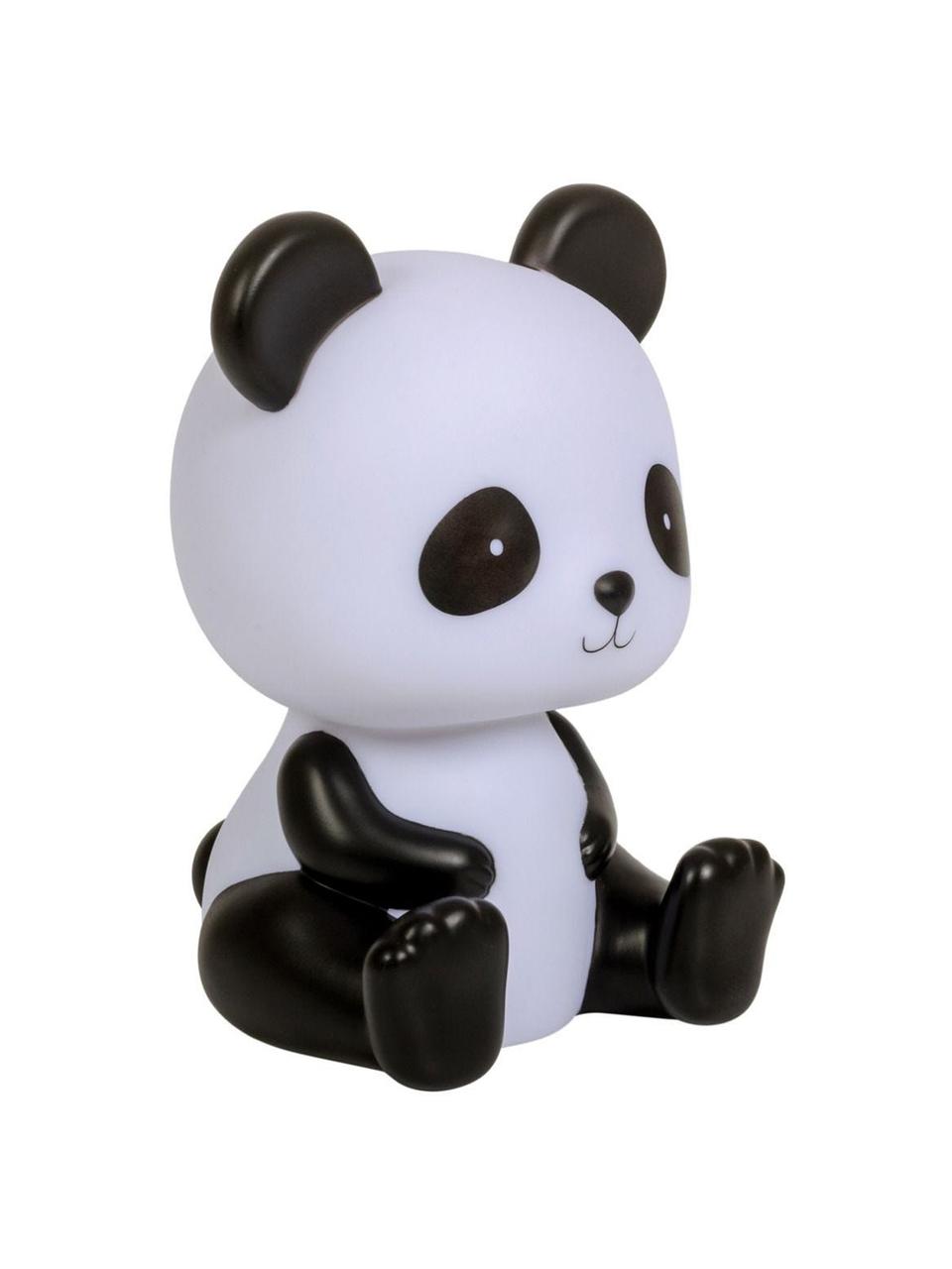 Lámpara decorativa LED Panda, Plástico, libre de BPA, plomo y ftalato, Blanco, negro, An 12 x Al 19 cm