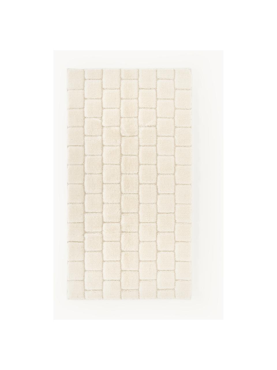 Ručne tkaný koberec Adley, 78 % vlna, 20 % bavlna, 2 % polyester
V prvých týždňoch používania môžu vlnené koberce uvoľňovať vlákna, tento jav zmizne po niekoľkých týždňoch používania, Krémovobiela, Š 80 x D 150 cm (veľkosť XS)