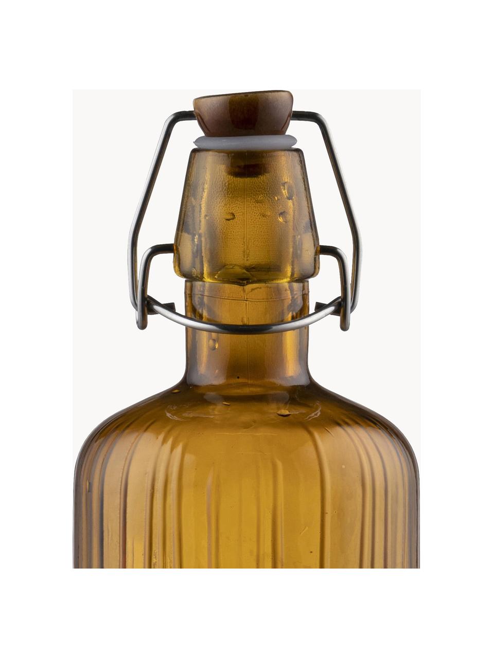 Glasflasche Kusintha, 1.2 L, Glas, Ockergelb, 1.2 L