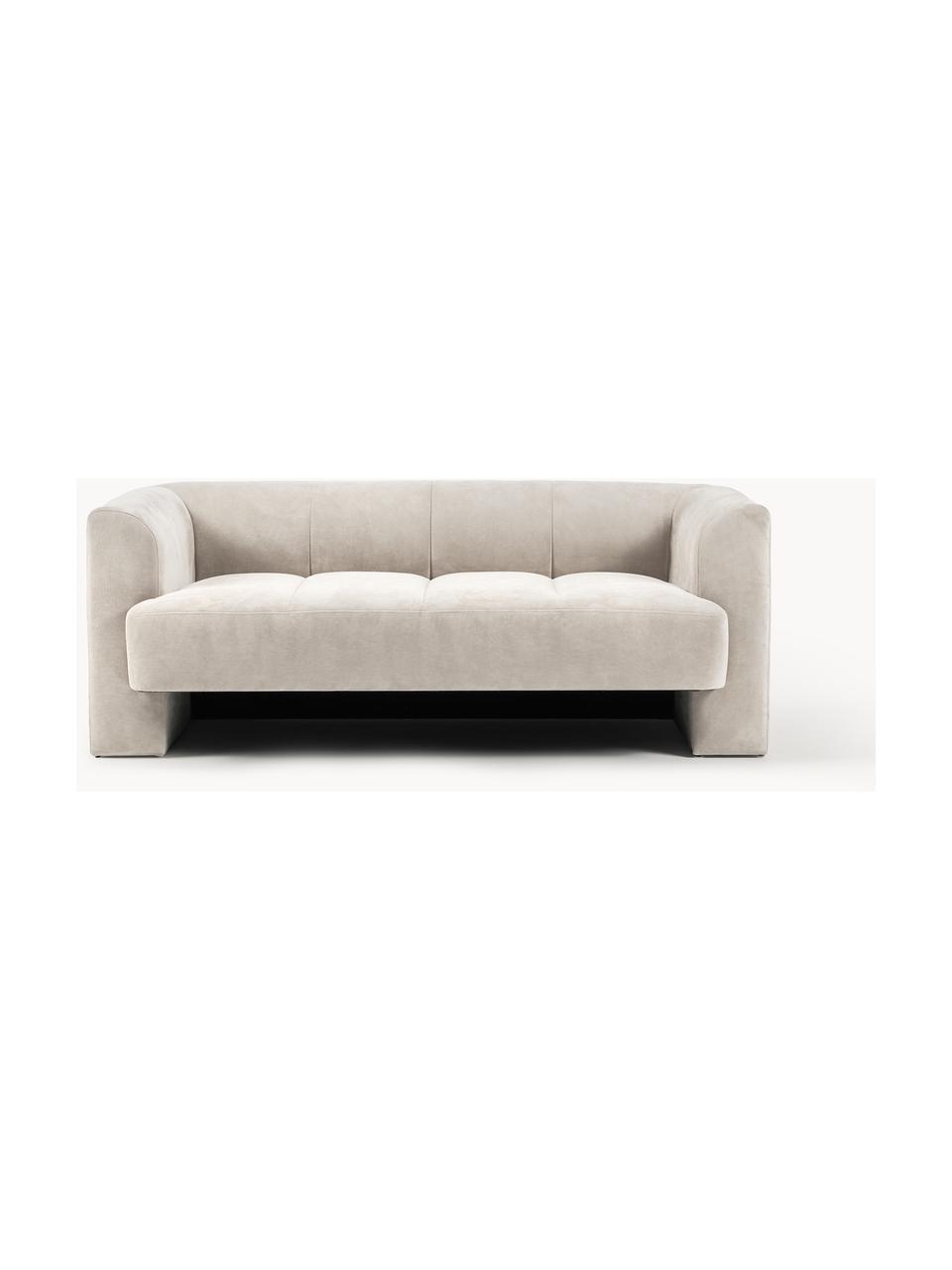 Sofa Bobi (2-Sitzer), Bezug: 88 % Polyester, 12 % Nylo, Gestell: Massives Kiefernholz Dies, Webstoff Cremeweiß, B 178 x T 82 cm