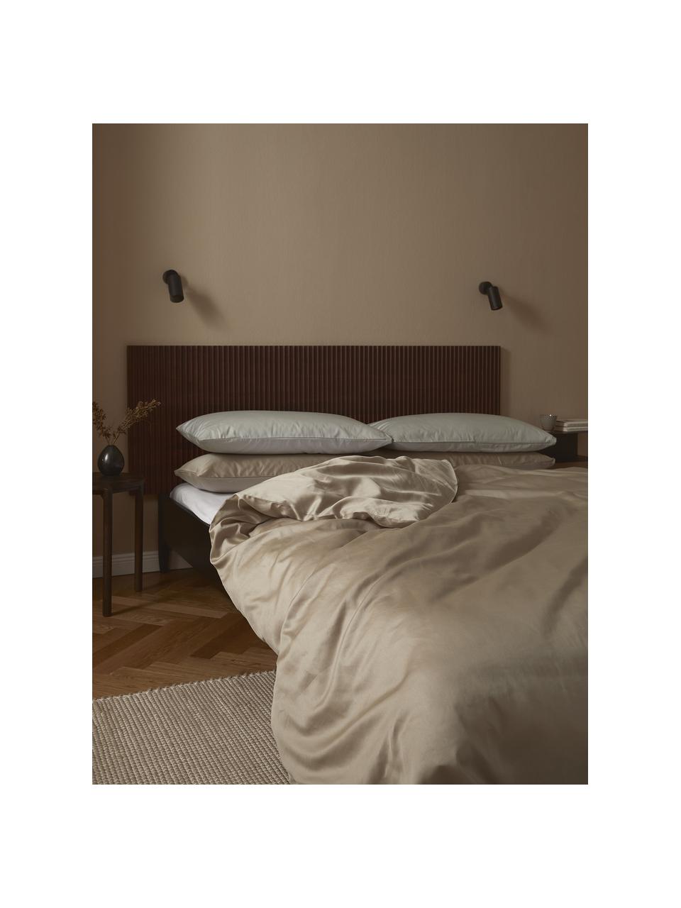 Funda de almohada de satén Comfort, Beige, An 45 x L 110 cm