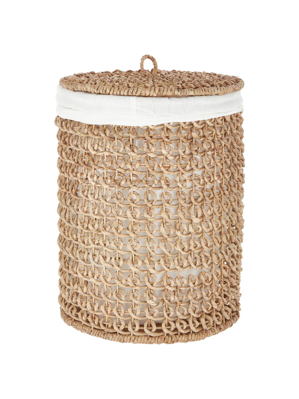 Wäschekörbe-Set Landin, 3-tlg., Korb: Wasserhyazinthe, Rattan, , Beige, Ø 48 x H 64 cm