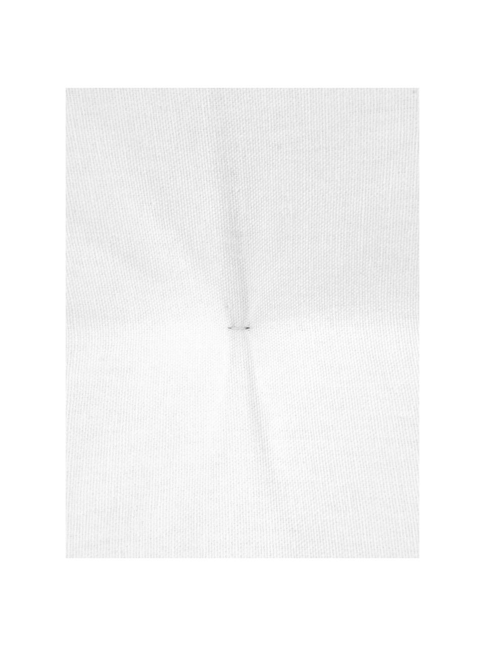 Coussin de chaise crème Kiara, Blanc crème