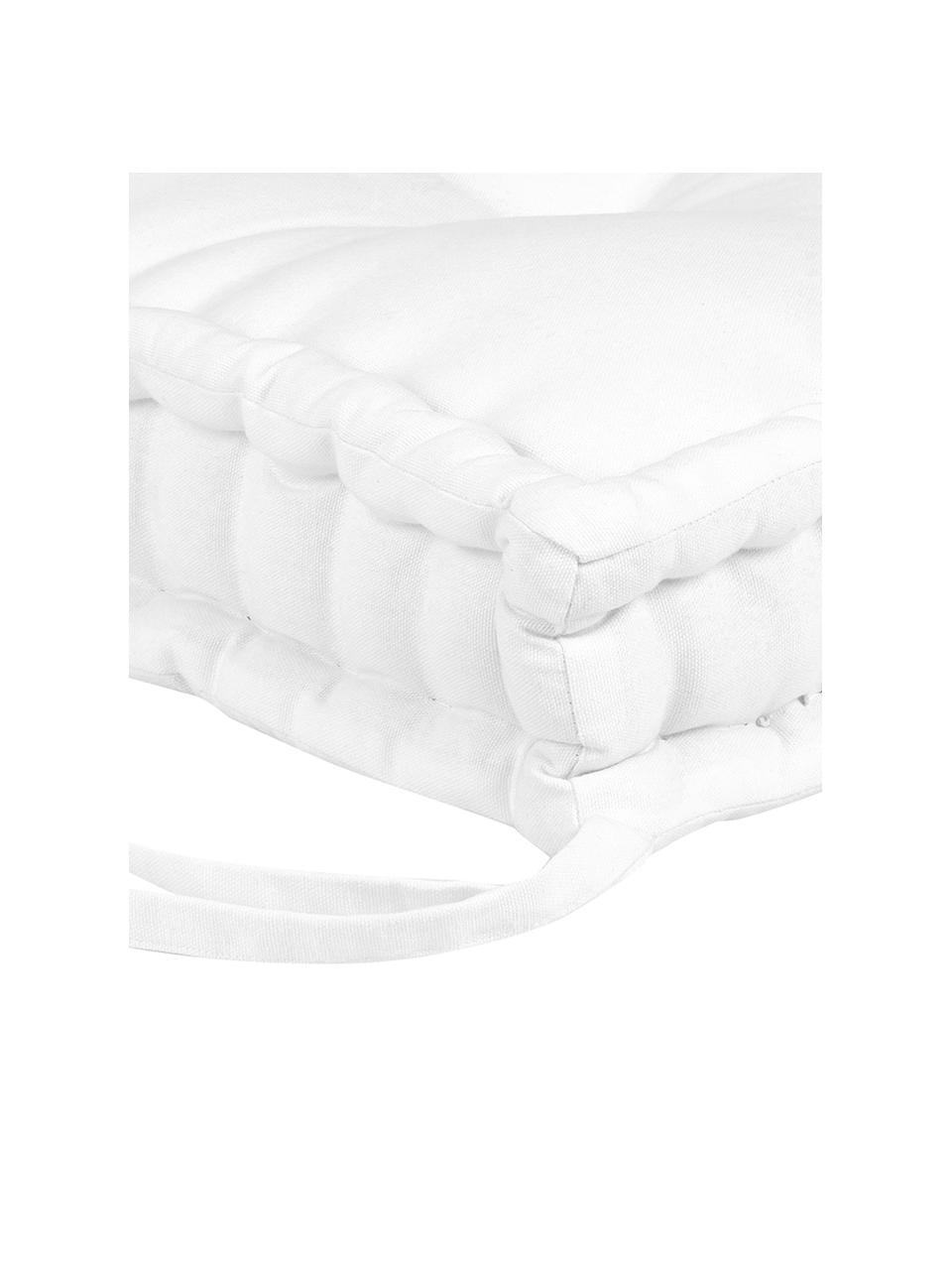 Coussin de chaise crème Kiara, Blanc crème