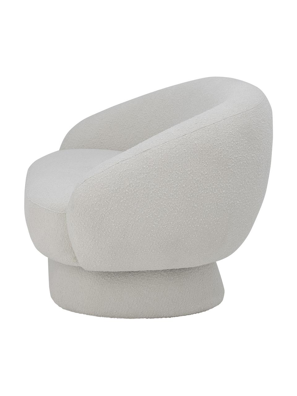 Bouclé-Sofa Ted (2-Sitzer), Bezug: Bouclé (95 % Polyester, 5, Bouclé Weiss, B 160 x T 84 cm