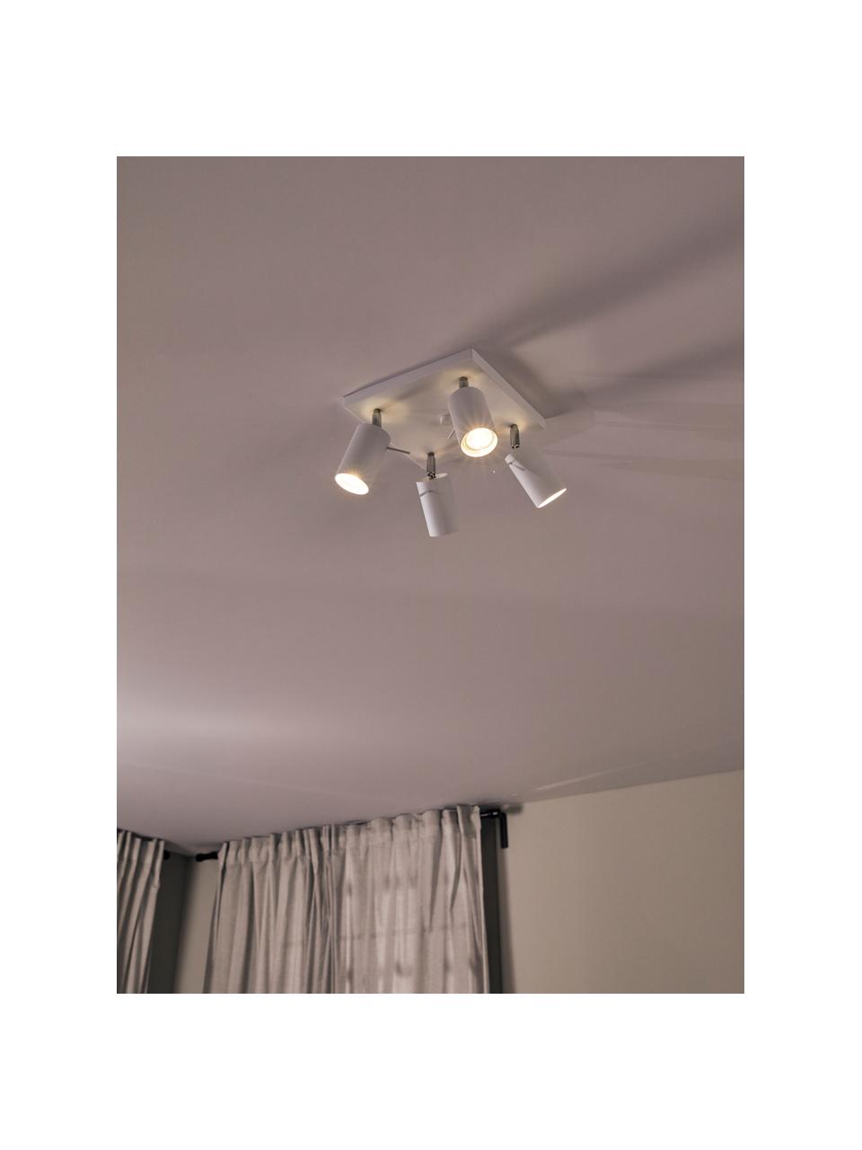 Petit spot plafond Etna, Blanc, larg. 25 x prof. 15 cm