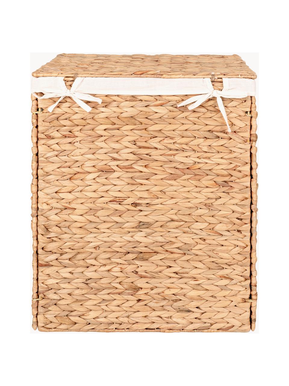 Panier à linge avec couvercle Passo, Tons beiges, larg. 43 x haut. 55 cm