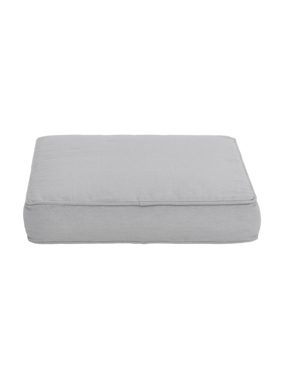 Cuscino sedia alto in cotone Zoey 2 pz, Rivestimento: 100% cotone, Grigio chiaro, Larg. 40 x Lung. 40 cm