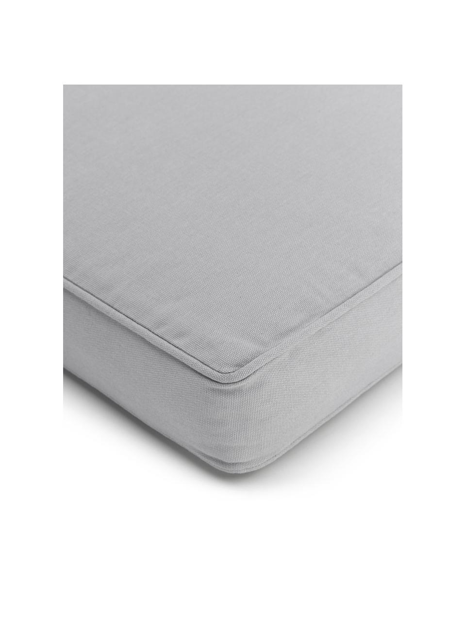 Cojines de asiento altos Zoey, 2 uds., Funda: 100% algodón, Gris claro, An 40 x L 40 cm