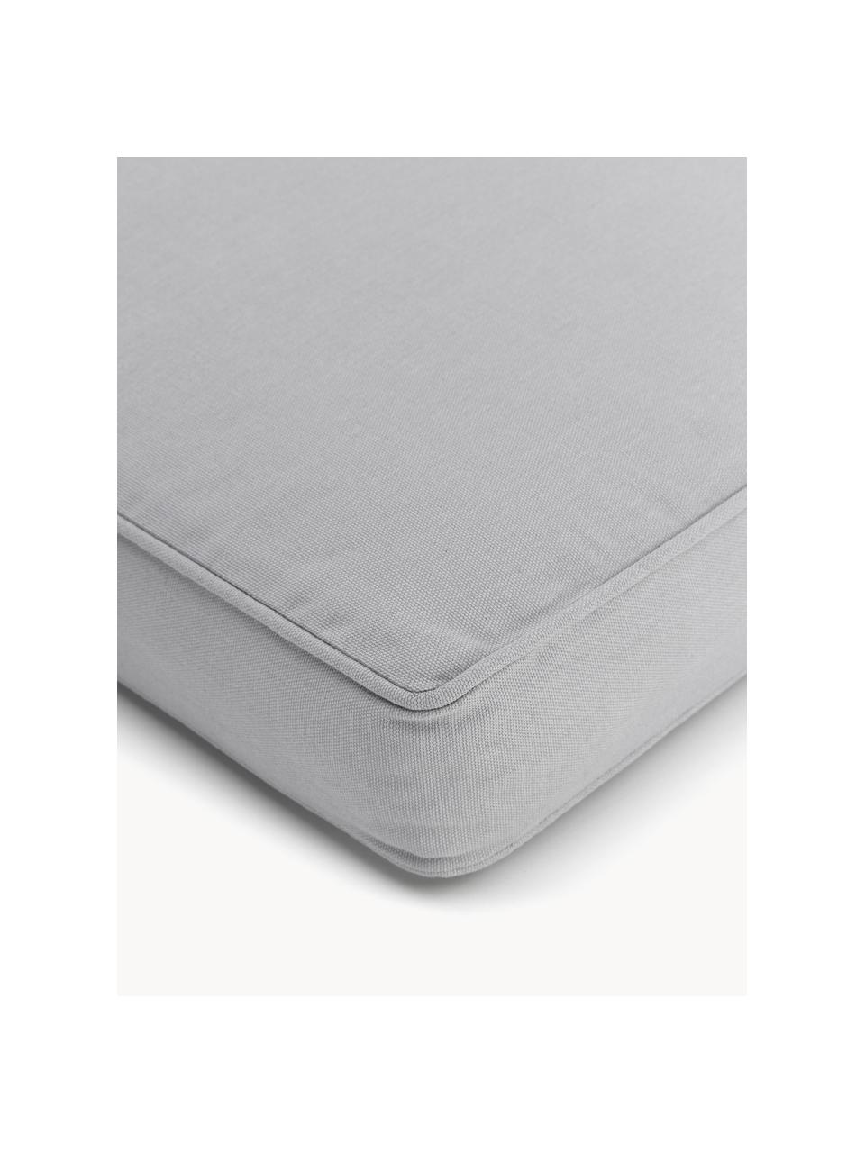 Cuscini sedia alti Zoey 2 pz, Rivestimento: 100% cotone, Grigio chiaro, Larg. 40 x Lung. 40 cm