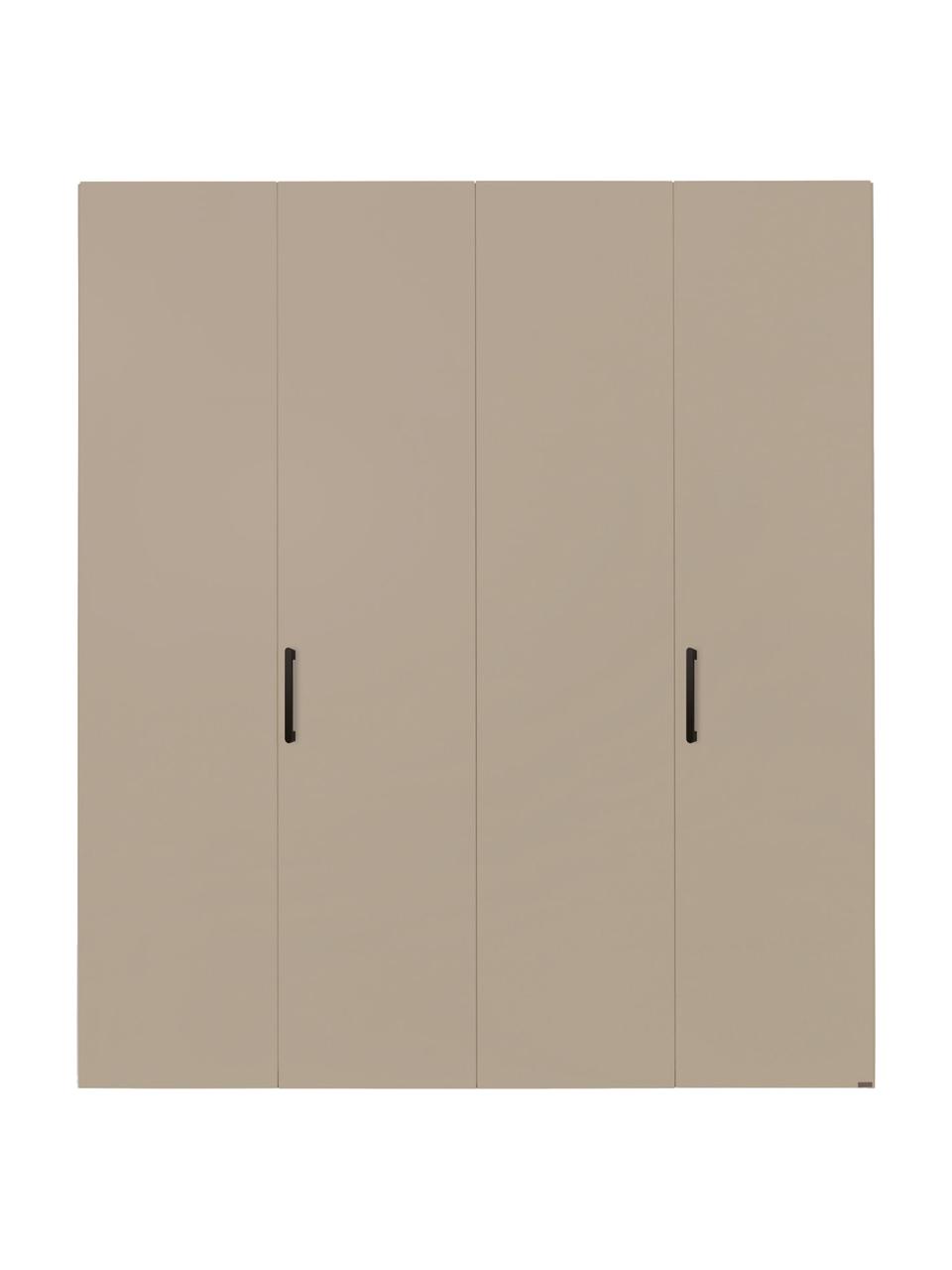 Draaideurkast Madison 4 deuren, inclusief montageservice, Frame: panelen op houtbasis, gel, Zandkleurig, B 202 x H 230 cm