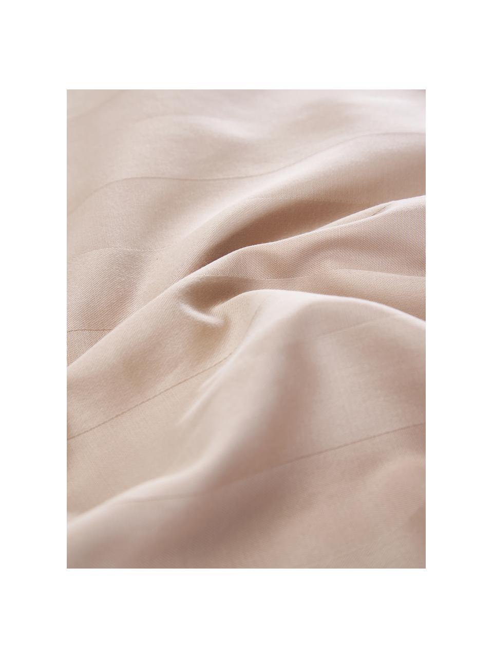 Housse de couette en satin Willa, Beige clair, larg. 240 x long. 220 cm