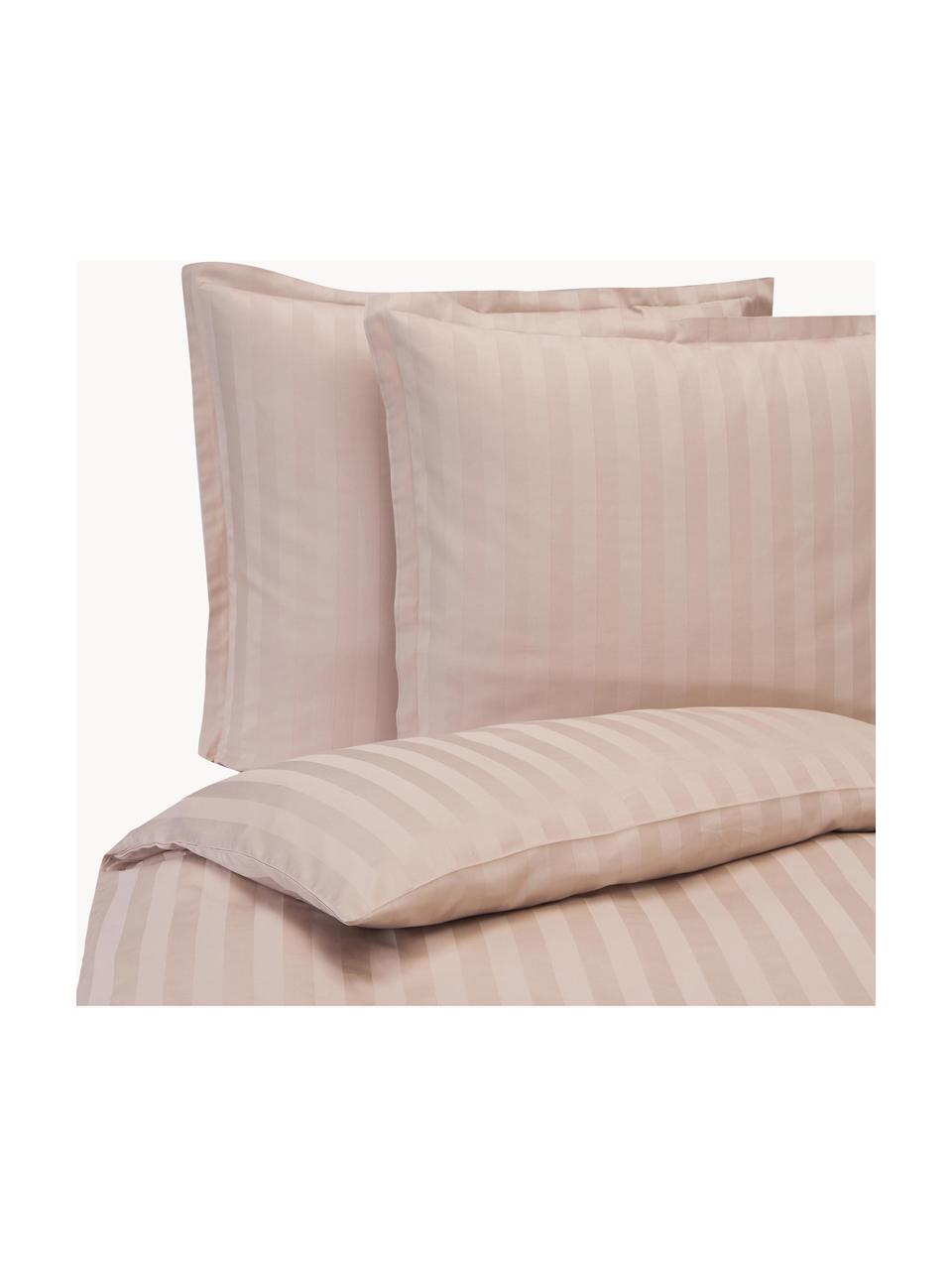 Funda nórdica de satén Willa, Beige claro, Cama 150/160 cm (240 x 220 cm)