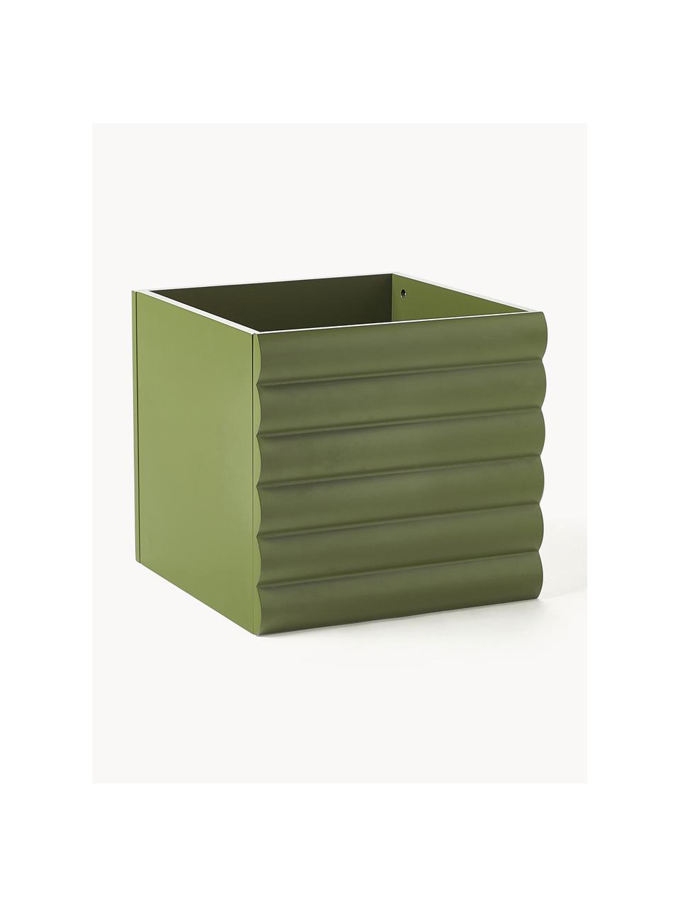 Caja Ina, Tablero de fibras de densidad media (MDF) con certificado FSC, Verde oscuro, An 32 x F 32 cm