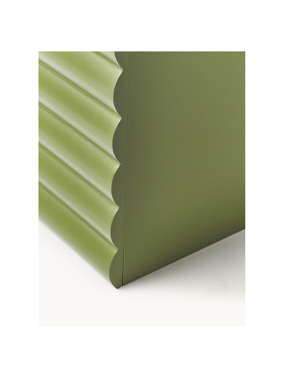 Aufbewahrungsbox Ina, Mitteldichte Holzfaserplatte (MDF), FSC-zertifiziert, Dunkelgrün, B 32 x T 32 cm