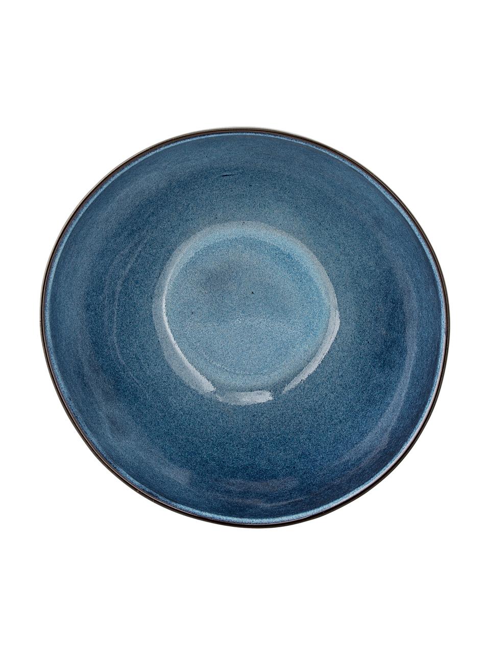 Ručně vyrobené misky z kameniny Sandrine, 6 ks, Kamenina, Odstíny modré, Ø 15 cm, V 8 cm