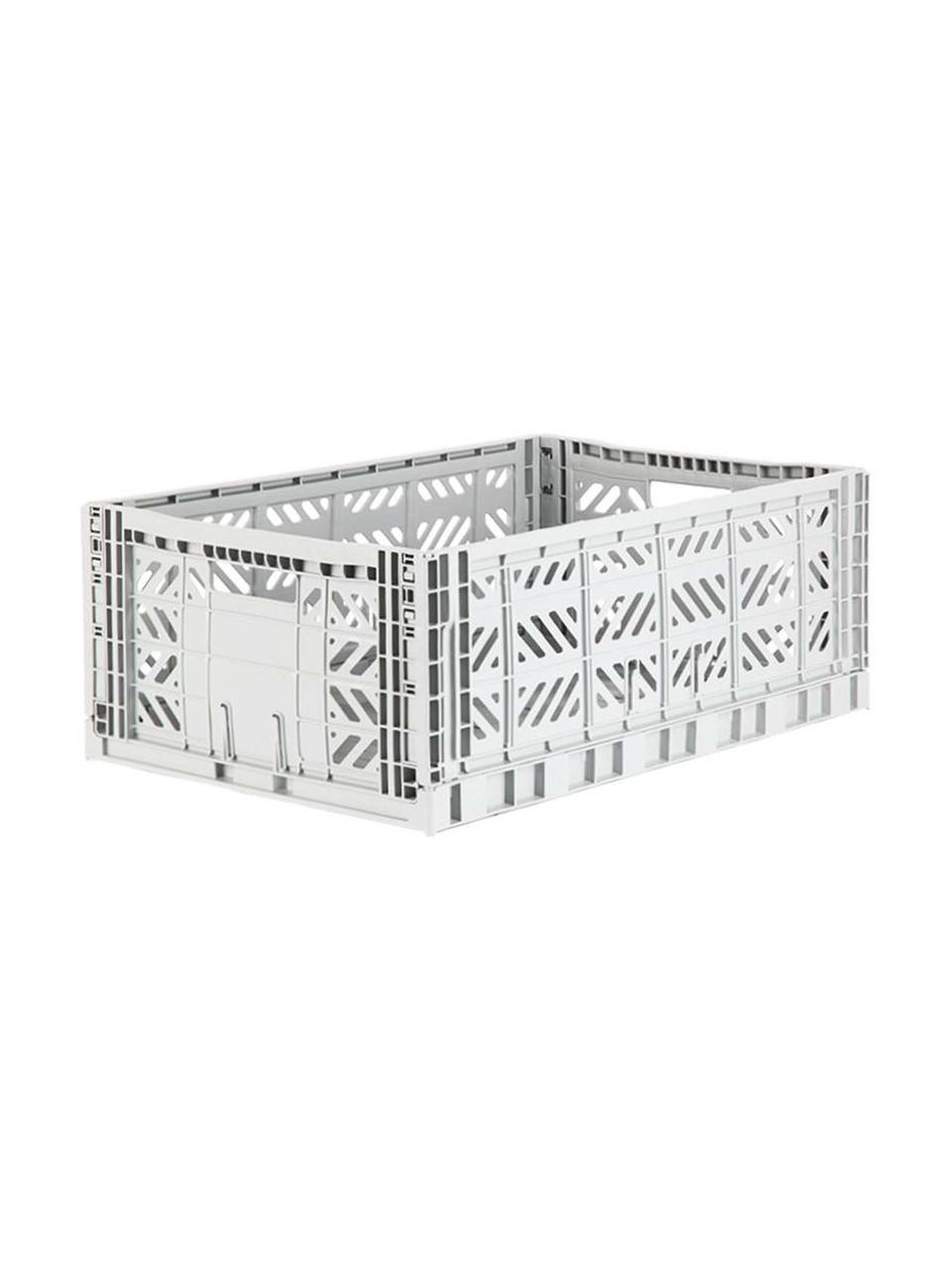 Caja pegable grande Light, Plástico, Gris claro, An 60 x Al 22 cm