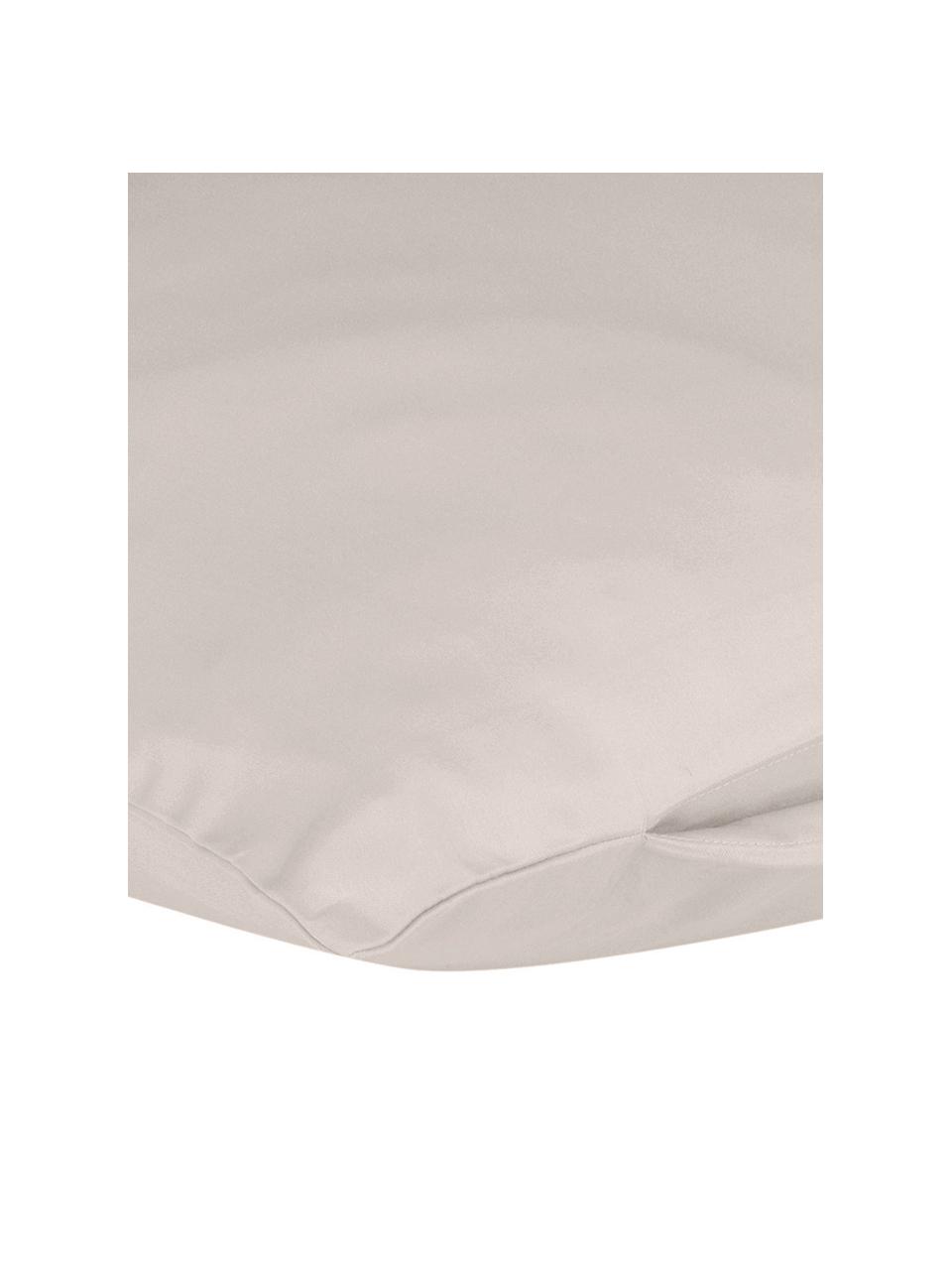 Funda de almohada de satén Comfort, Gris pardo, An 50 x L 70 cm