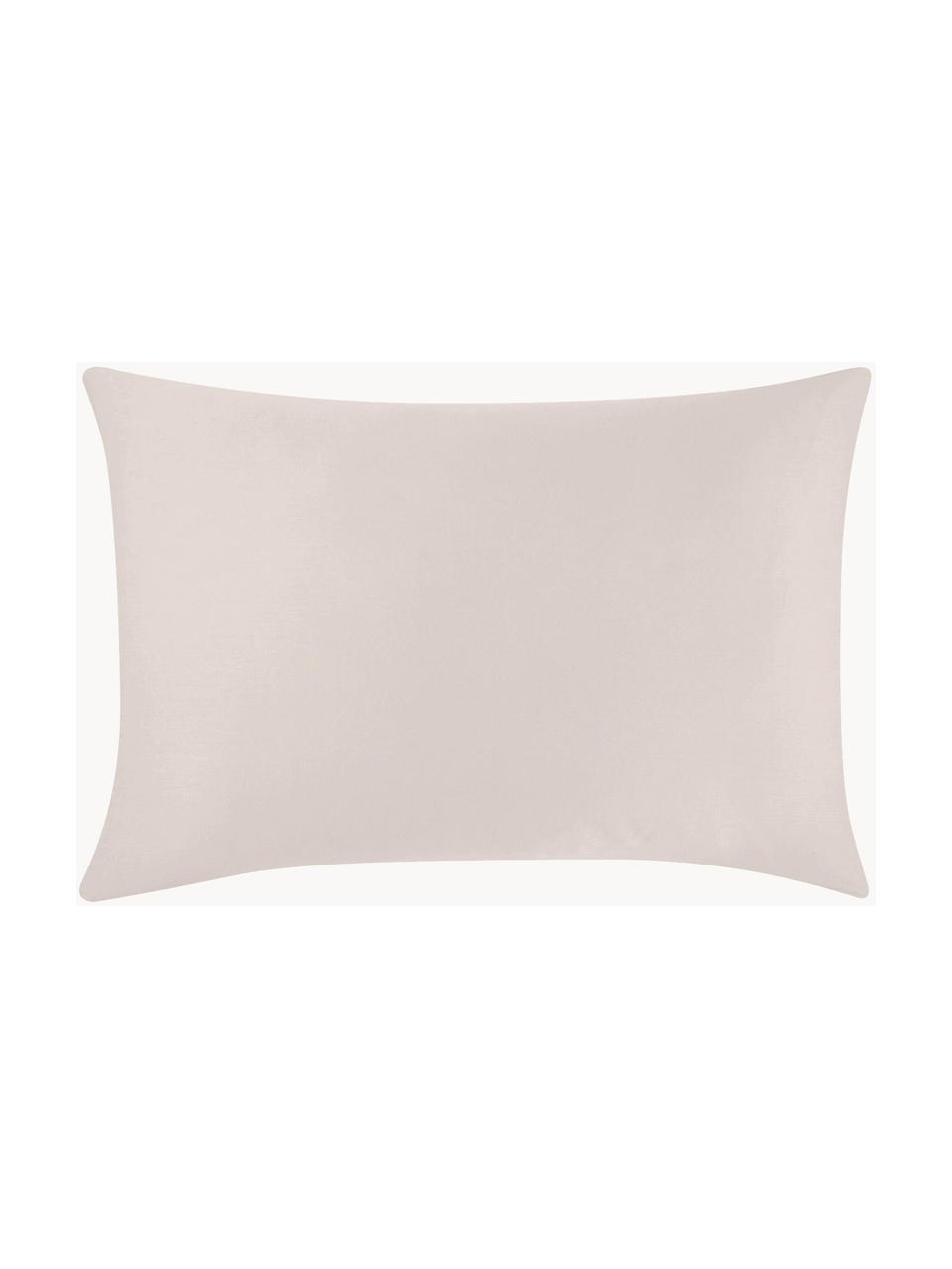 Funda de almohada de satén Comfort, Gris pardo, An 50 x L 70 cm