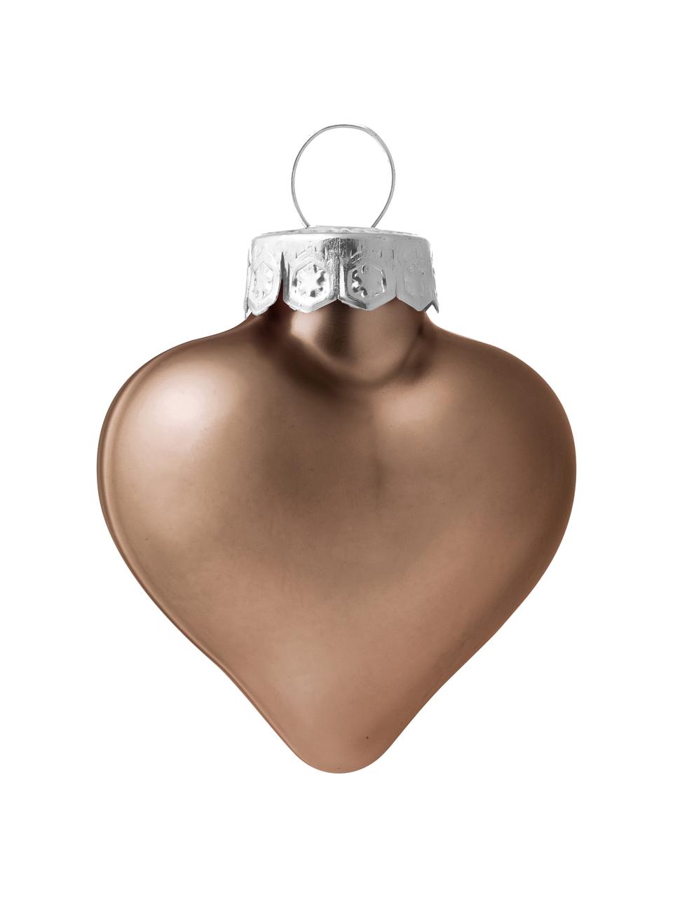 Weihnachtskugeln Evergreen, 12 Stück, Braun, B 5 x H 4 cm
