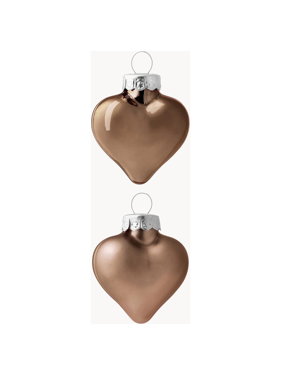 Weihnachtskugeln Evergreen, 12 Stück, Braun, B 5 x H 4 cm