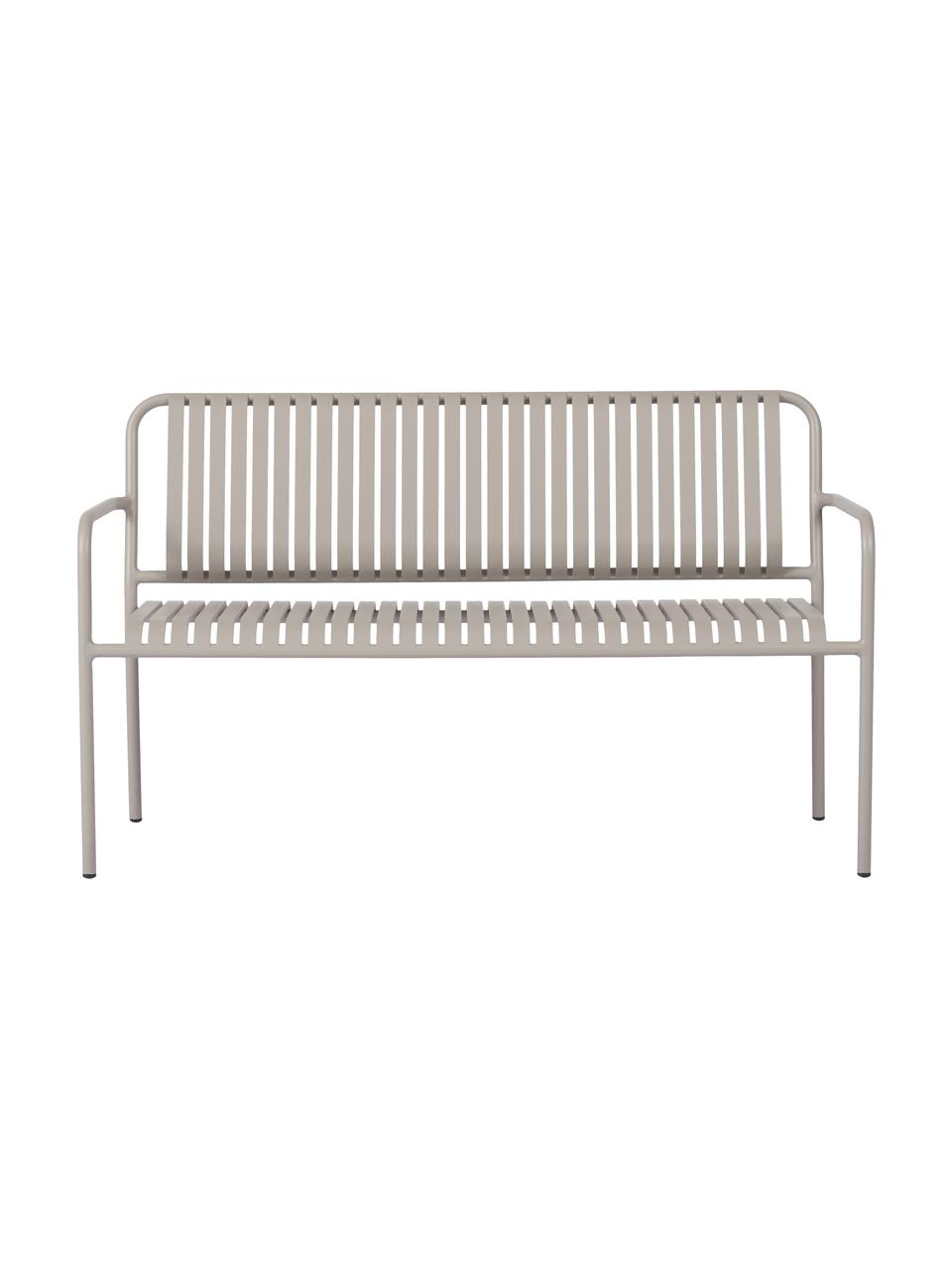 Záhradná lavica Fabia, Plast, Svetlosivá, Š 140 x H 56 cm