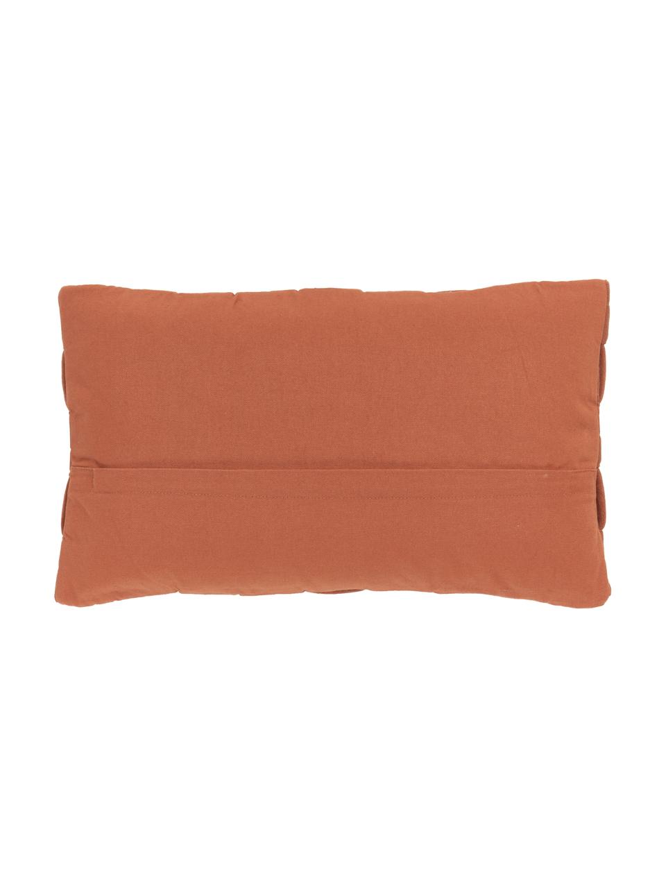 Geweven kussenhoes Norman in roestkleurig, Terracotta, B 30 x L 50 cm