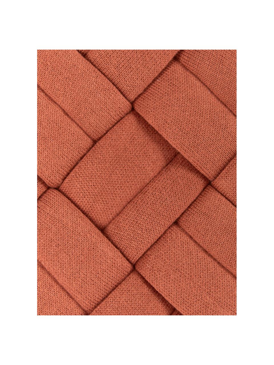 Geweven kussenhoes Norman in roestkleurig, Terracotta, B 30 x L 50 cm